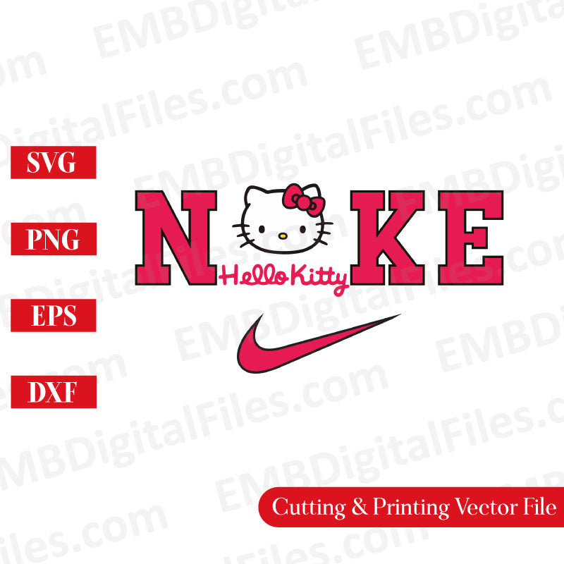  Hello Kitty White Cartoon SVg, DFX file, Hello Kitty Logo png , Hello Kitty PNG SVG, cricut Printing cut file