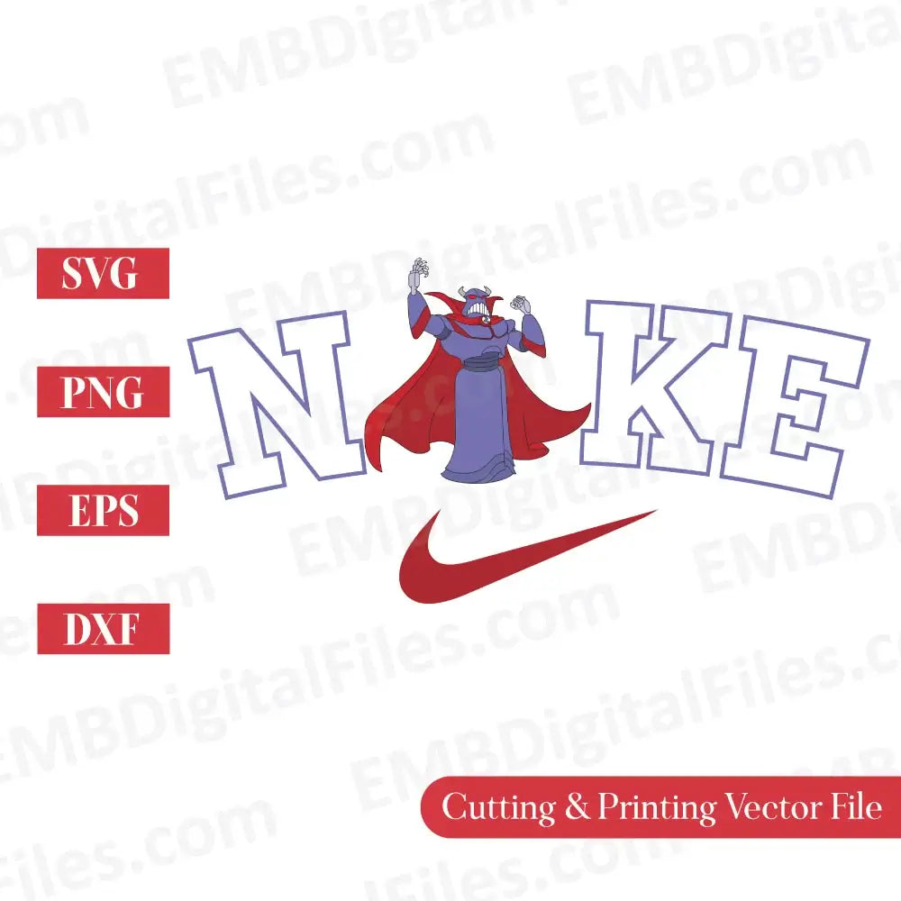 Nike Swoosh Angry Zurg Toy Story SVG for Cricut