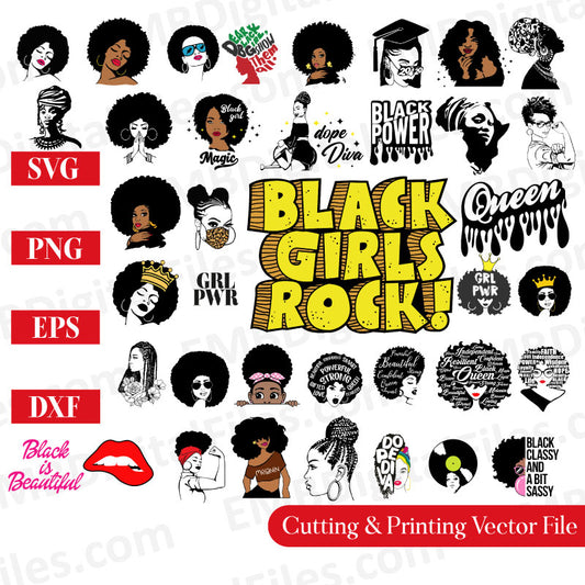 Gifts for Girls,Black Svg Bundle,Layered,Svg,Cricut,Silhouette,Png,Afro Woman Svg,Afro Queen Svg,Woman Svg,Afro Woman,Afro Svg,Queen Svg
