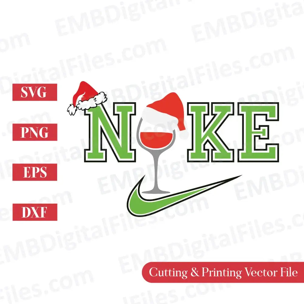 Cheers Santa Christmas wine SVG for cricut