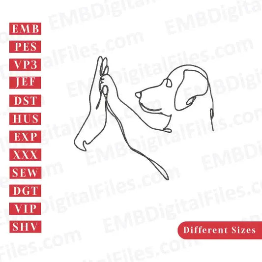 Dog is best friend free embroidery file download