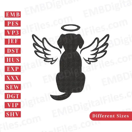 Blessing gog with wings free embroidery file download