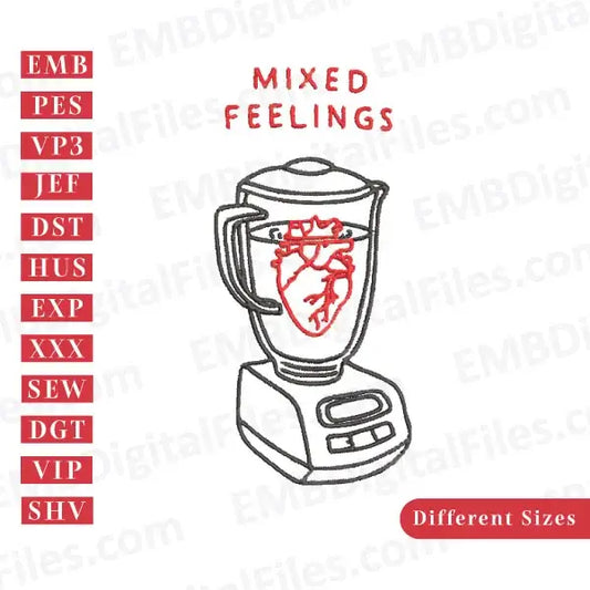 Mixed feeling juicer free embroidery file download