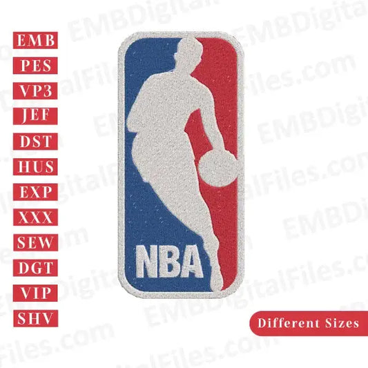 NBA League logo embroidery file