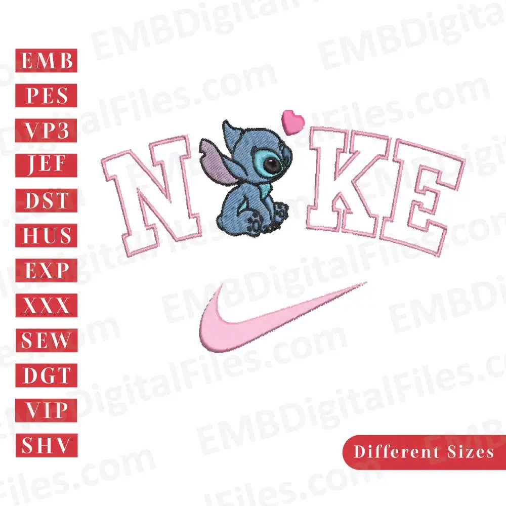 Blue stitch ohana embroidery design, Lilo and Stitch Cartoon, PES, DST Instant Download