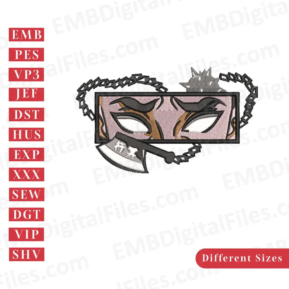 Cute anime and manga characters eyes embroidery files, PES, DST, Instant Download
