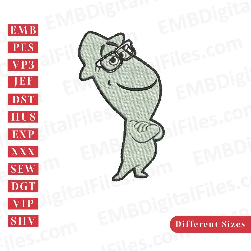 Joe Soul Disney characters Embroidery designs, PES, DST, Instant download