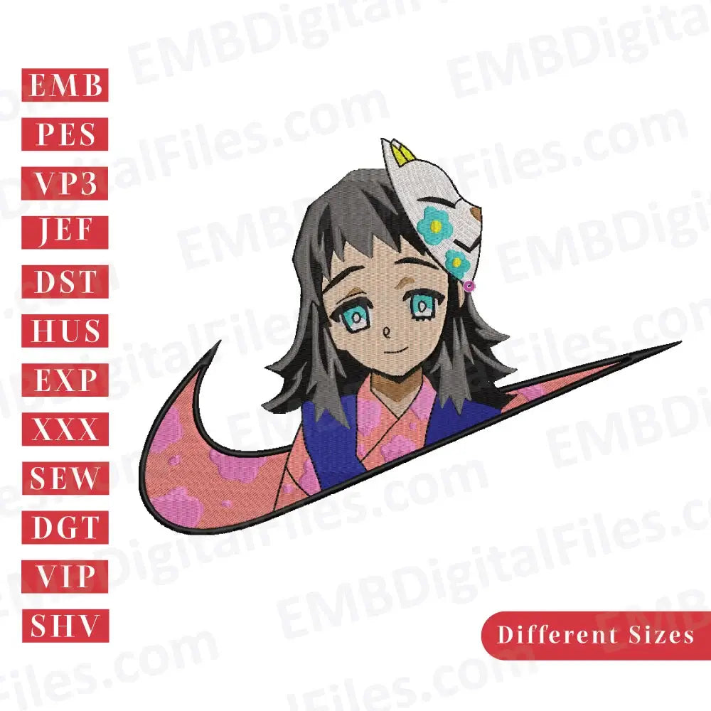 Cute Anime Inspired Machine Embroidery Designs, Instant Download