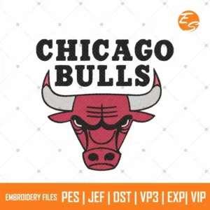 Chicago Bulls free sports embroidery design