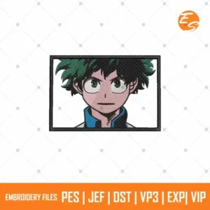 Izuki midoriya anime characters free embroidery files