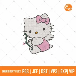 Flying hello kitty free embroidery designs