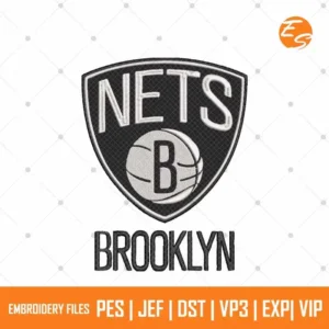 Brooklyn Nets logo free sports embroidery designs
