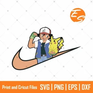 Ash and pikachu pokemon svg free