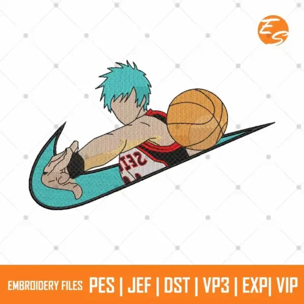 Kuroko basketball anime characters free embroidery files