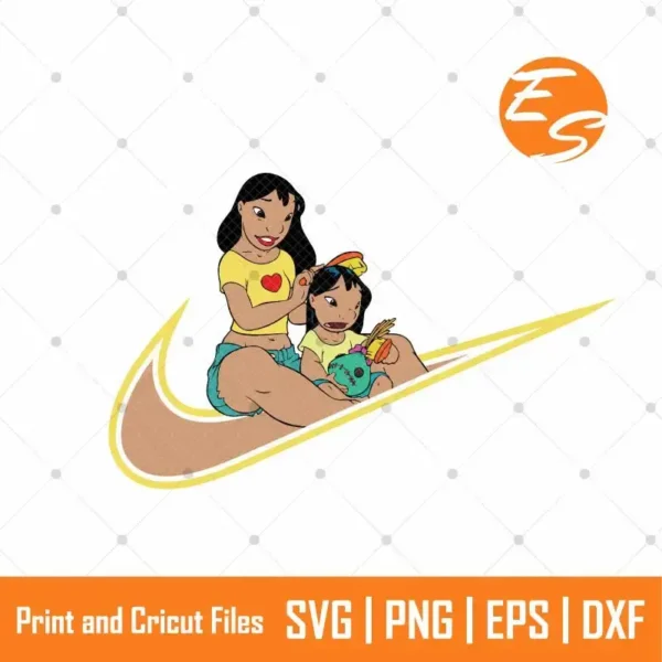 Lilo and nani cartoon cricut free svg files