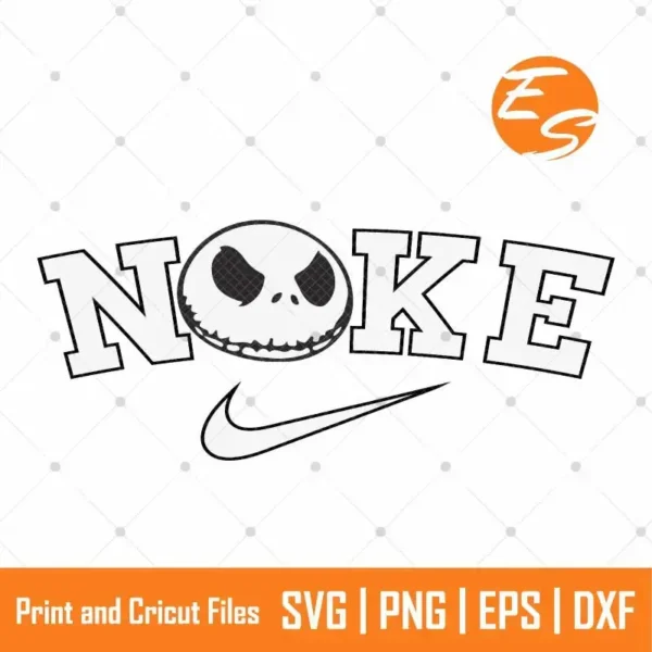 Cute pumpkin jack skellington SVG free