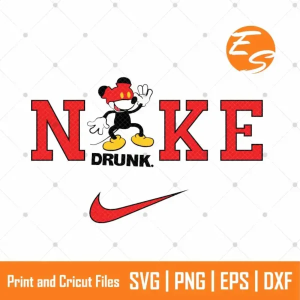 Drunk mickey mouse SVG Free