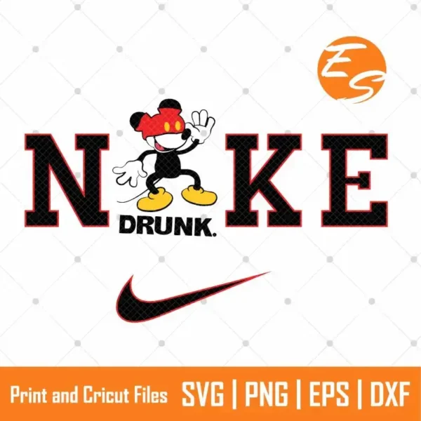 Drunk party mickey mouse SVG Free