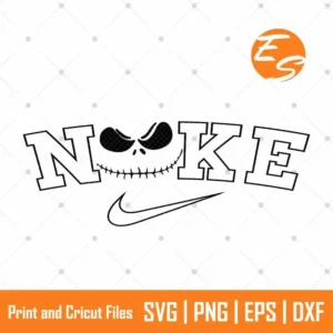 Face outline jack skellington SVG free