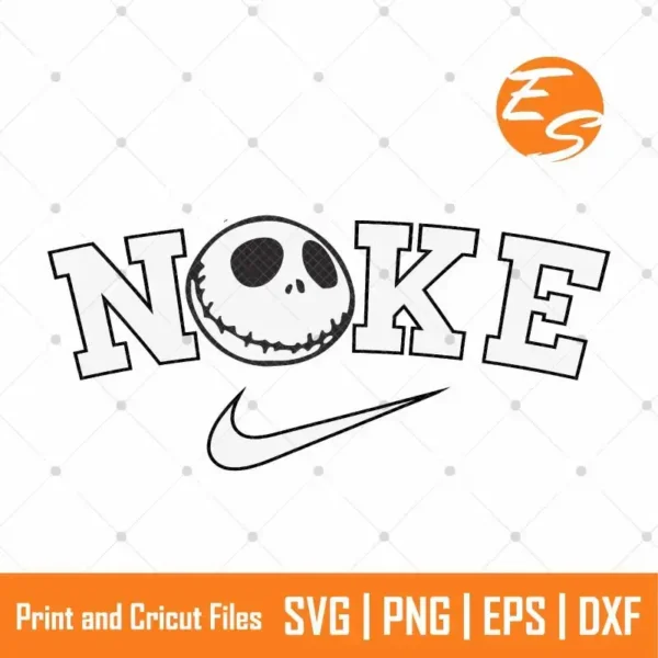 Horror pumpkin jack skellington SVG free