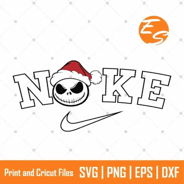 Horror christmas jack skellington SVG free