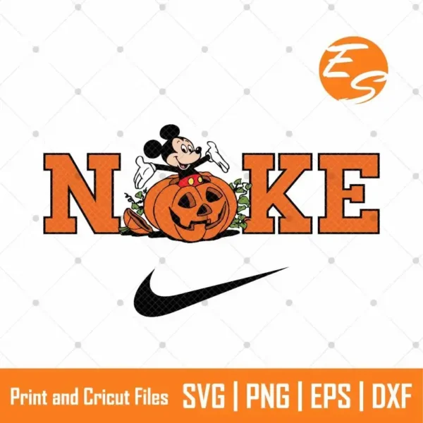 Pumpkin mickey mouse horror SVG free