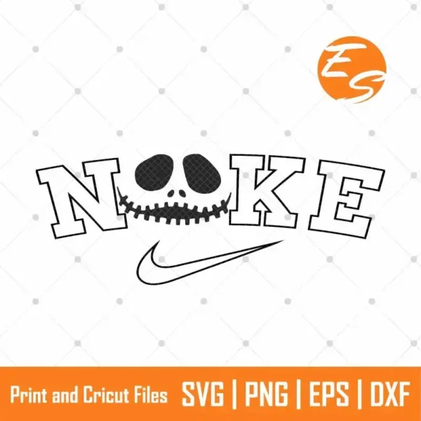 Sad face jack skellington SVG free