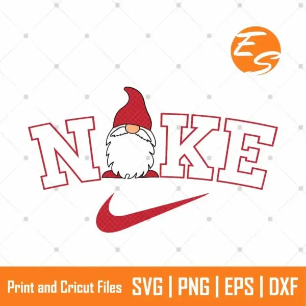 Santa christmas gnome svg free