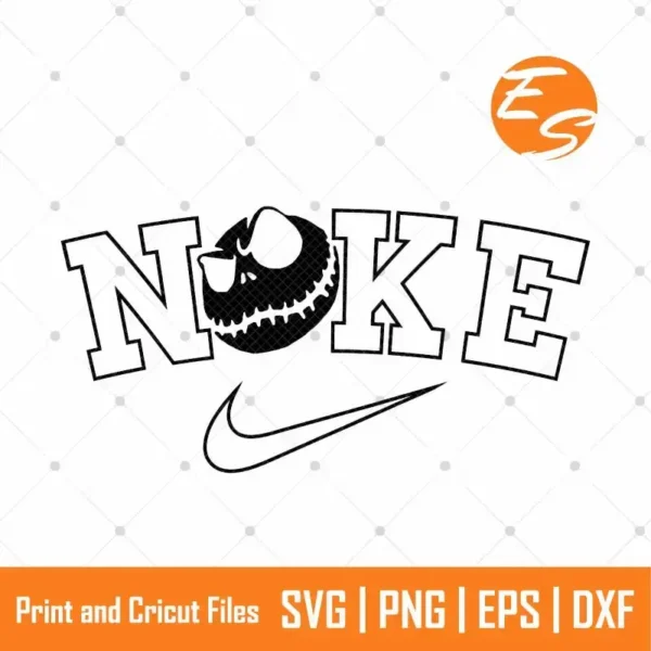 Scary halloween jack skellington SVG free