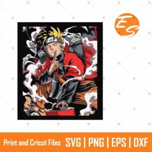 Angry Naruto Anime SVG Free