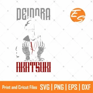 Deidara naruto anime SVG free