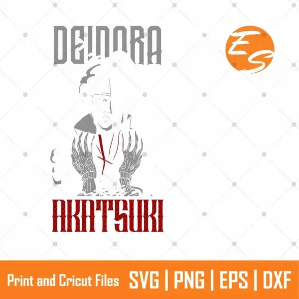 Deidara naruto anime SVG free