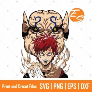 Gaara character anime SVG Free