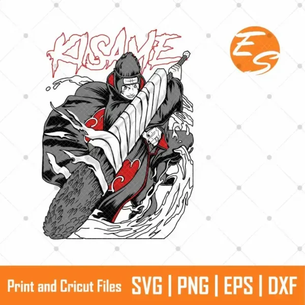 Kisame naruto anime SVG free