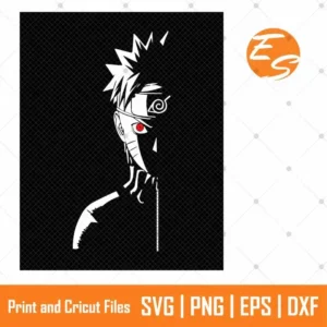 Black boruto naruto anime SVG free