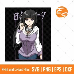 Hinata hyuga naruto anime SVG free