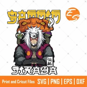 Jiraiya naruto anime character SVG Free