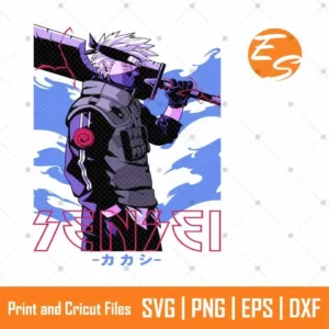 Kakashi artwork anime SVG Free