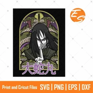 Orochimaru naruto anime SVG free