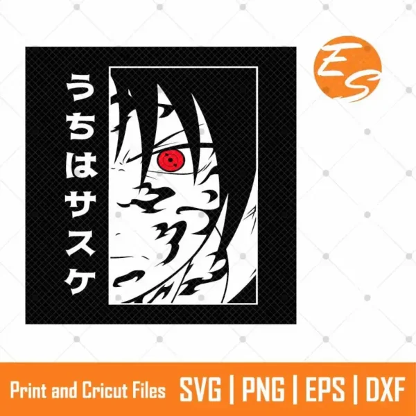 Sasuke hurt naruto anime SVG free