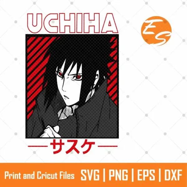 Sasuke uchihanaruto anime SVG free