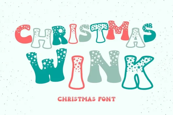 Christmas Wink Christmas Font