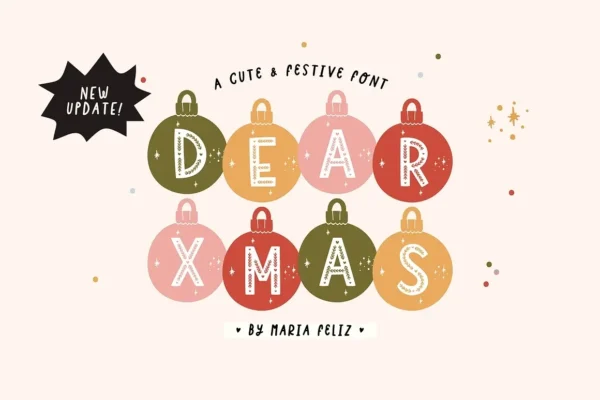 Dear Xmas - Christmas Font,