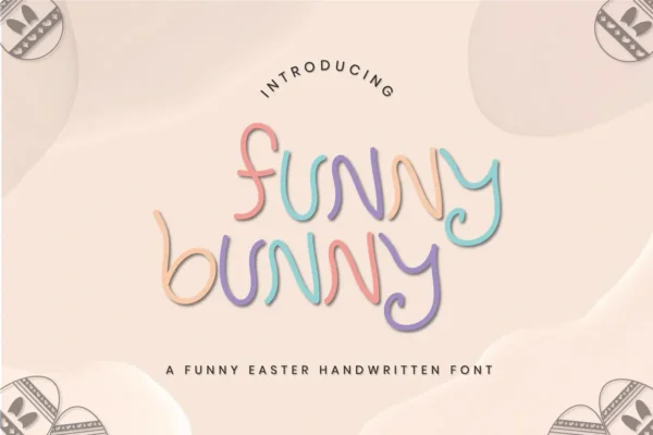 Easter Bunny Christmas Font