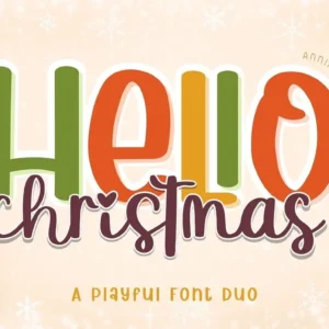 Hello Christmas - Font Duo 1