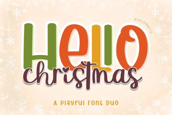 Hello Christmas - Font Duo 1