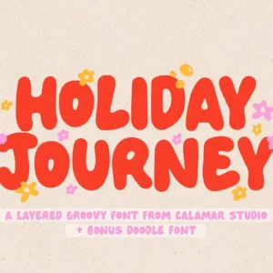 Holiday Journey Christmas Font