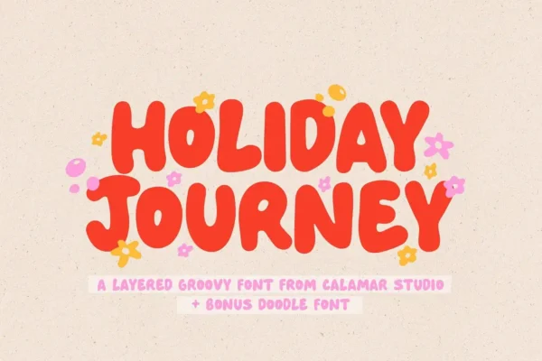 Holiday Journey Christmas Font