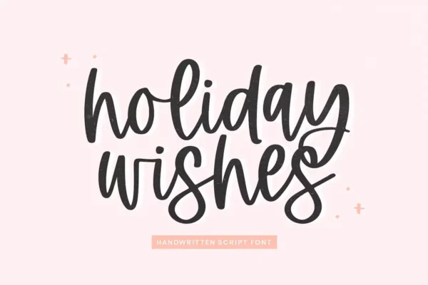 Holiday Wishes - Christmas Font