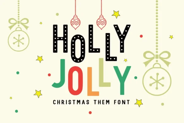 Holly Jolly Font - Christmas Font